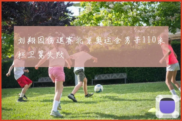 刘翔因伤退赛北京奥运会男子110米栏卫冕失败